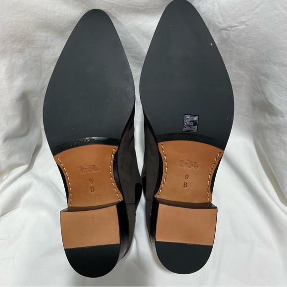 Coach Women’s Boots SUFFOLK CALF SUEDE Brown MINK size 9 - Picture 5 of 8